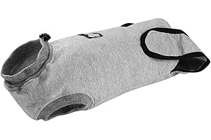 POPETPOP Katzenbody Nach Op Entwöhnung Anti-Leckende Kleidung Baumwolle Gemütliche Kleidung Nach Dem Eingriff Kleidung Für Katzen Hunde, Bauchwunden Oder Hautkrankheiten (S)