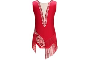 TiaoBug Maillot de Danza Ballet Niña Maillot sin Manga de Danza con Falda Tul Leotardo Gimnasia Rítmica Body Ballet Disfraz de Baile Actuación