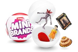 Mini Brands Capsula Netflix di ZURU, Giocattolo a sorpresa con Minis da collezione, Confezione con oggetto misterioso, Minis iconici dei programmi, (1 Capsule)