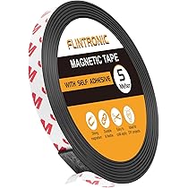 Nastro Magnetico Autoadesivo Forte - 2 Rotoli Da 2m, Per Zanzariere, Decorazioni E Fai Da Te