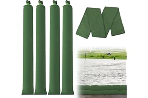 YSOOUA Sacos de Arena para Inundaciones 4 Piezas Saco Arena Inundaciones 120x19cm Bolsas de Arena Reutilizables con Cinta de Amarre, para Inundaciones, Lluvia, Control de Agua