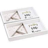 Amazon Basics Stackable Jewellery Trays (2-Pack)