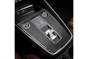 BETTERHUMZ Auto-Mittelkonsole Schalttafel, kompatibel mit Audi A3 8Y S3 RS3 Sportback 2021–2025, Kohlefaser-Aufkleber, Dekor-Verkleidung, Innen-Tuning-Zubehör (schwarz)