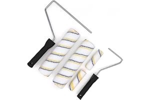 Mr. Epoxy Zubehör für 2k Epoxidharz Bodenbeschichtung, Versiegelung und Grundierung (2x10cm + 2x25cm Kurzflorige Walzen + Bügel)