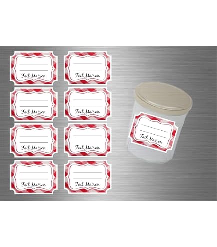 Étiquettes Autocollantes 30 X 50 Mm – Lot De 1200 | Pour Pots De Confiture, Bocaux, Bouteilles, Cadeaux - 4
