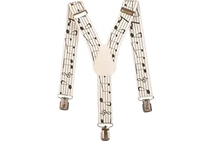 Olata Bretelle per Bambini a Forma di Y, Elastiche con Motivo (1-5 Anni), 2,5 cm