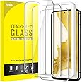 JETech Screen Protector for Samsung Galaxy S22 5G 6.1-Inch, Tempered Glass Film with Easy Installation Tool, Fingerprint ID Compatible, HD Clear, 3-Pack