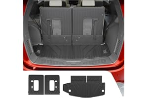 Dattumar Kofferraumwanne, kompatibel mit Dodge Durango 6- und 7-Sitzer-Kofferraummatte, Allwetter-Rücksitzbezug, Schutz 2024, Durango-Zubehör