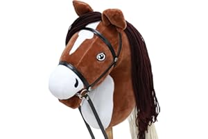 Sealong Hobby Horse Pferd – Realistisches Steckenpferd mit Schraubstab, Trense & weicher Mähne | Horsing Hobby Horse Stockpferd für Kinder Mädchen & Jungen ab 3 Jahre