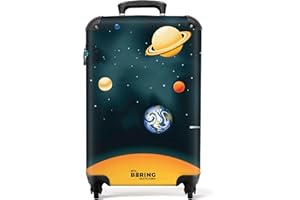NoBoringSuitcases® Children's Suitcase, Hand Luggage, Hard Case with TSA Lock, for Boys and Girls, Trolley, Travel Suitcase, Carry-on, Rolling Case, Small or Medium, Children's luggage