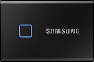 ‎SAMSUNG Samsung Portable T7 Touch 2TB SSD Externe Festplatte USB 3.2 Gen 2 Schwarz MU-PC2T0K/WW