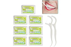 ‎BOZKAA BOZKAA Zahnseide-Stick, 7er-Pack, 350 Stück, mit tragbarem Reiseetui und Zahnstocher für die Zahnreinigung zwischen den Zahnpflegearbeiten