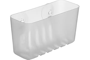 Tatay Estanteria Ducha Sin Taladro Rectangular | Incluye Ventosas | Soporta 1,5 kg | Polipropileno Resiste Humedad | Medida Pequeña | 20 x 8,5 x 11 cm - Modelo Standard - Glacé