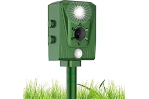 WARDBES Repelente para Gatos, disuasores para Palomas, 2025 Nuevo ultrasonido Solar Repelente para Gatos Repelente para Palomas, pájaros, Perros, Gatos, Ratones, Zorros, Ultrasound Repelente para Animales