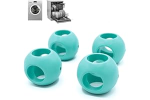 FISHTEC - Lot de 4 Boules Magnétiques Anticalcaires - Lave Vaisselle et Lave Linge/Machine à Laver - Boules de Lavage, Protège du Calcaire Sans Détergent - Linge et Vaisselle Impeccables