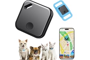 QianShouYan Heimtiertracker Bluetooth-Tracker Pet Locator Verlustprävention Wird mit Schutzhülle geliefert Tragbares Gerät abnehmbar ideal für Handtasche, Gepäck, Haustiertracker(Gilt nur für IOS)