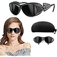 MAKINGTEC Red Light Therapy Glasses, Eyes Protection for Tanning Goggles, 200-2000nm IPL laser Safety Glasses, Light Therapy and Laser Hair Removal Treatment Eyes Protection