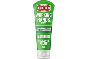 O'Keeffe's Working Hands, 80ml Tube - Hand Cream for Extremely Dry, Cracked Hands | Instantly Boosts Moisture Levels, Creates a Protective Layer & Prevents Moisture Loss