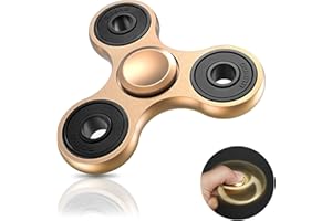 Coolden Hand Spinner Metal, Anti Stress Fidget Toys Haute Vitesse de 2-5 Min, École Bureau Jouet Fidget Spinner Cadeau pour Enfants Adultes Anxiety Relief ADHD Finger Spin Or