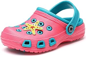 Vorgelen Gartenschuhe Unisex Kinder Clogs Pantoletten Mädchen Atmungsaktiv Hausschuhe Sandalen Jungen Badeschuhe Hohl Pantoletten rutschfeste Sommer Latschen