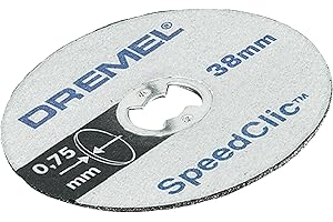 Dremel EZ SpeedClic SC409 Paquete de 5 discos de corte fino, 5 discos de corte con un diámetro de corte de 38 mm para herramientas rotativas