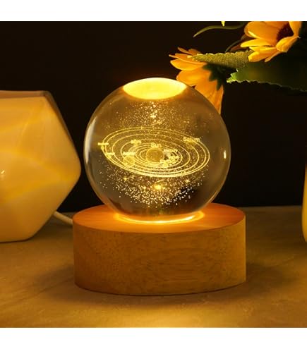 3D Galaxy Crystal Ball Nachtlampje voor Kinderen Glazen Bal Nachtlamp