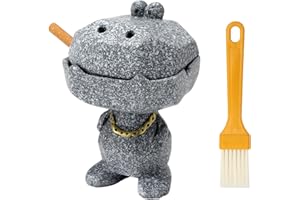 DAWRIS Aschenbecher für Draussen, Aschenbecher mit Deckel Harz Aschenbecher Lustig Groß Windaschenbecher Stilvolle Sturmaschenbecher Garten Wind Aschenbecher für Draußen