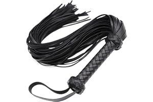 MOTIVE LIFE Faux Leather Whip for Horse Riding,Soft Crop for Equestrian,Floggers for Cosplay Costume