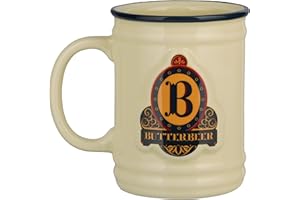 PALADONE Taza de cerveza de mantequilla de Harry Potter, con licencia oficial de Wizarding World Collectible, taza de cerámica de 350 ml para café, té y más, regalo inspirado en tres escobas para los fanáticos