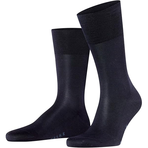 FALKE - Calze da uomo Airport traspiranti termoregolatorie antiodore in lana e cotone con cuciture piatte rinforzate per punta del piede senza pressione, tinta unita, leggere, per business e