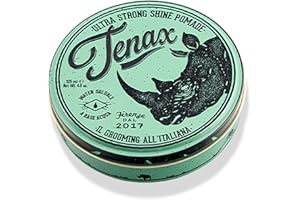 Pommade pour cheveux Tenax Tenue Extra Forte, 125ml, Pommade pour hommes à base d'eau, Tenue très ferme et brillance, Cire pour cheveux pour hommes