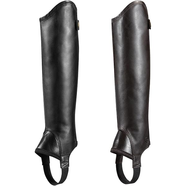 Bottes D'équitation Pour Femme Ariat 4LR - Cuir Noir - Taille 6 - Avec Chaps Cuir - Occasion