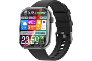 Hwagol Smartwatch Uomo Donna, Waterproof Fitness Tracker 140+ modalità Sportive Orologio Smar twatch con Contapassi/Cardiofrequenzimetro/SpO2/Cronometro per Android iOS