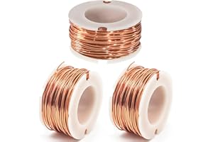 VAIAV Filo Rame Smaltato, 10m x 0,5mm Bobina di Rame, Filo di Rame Laccato