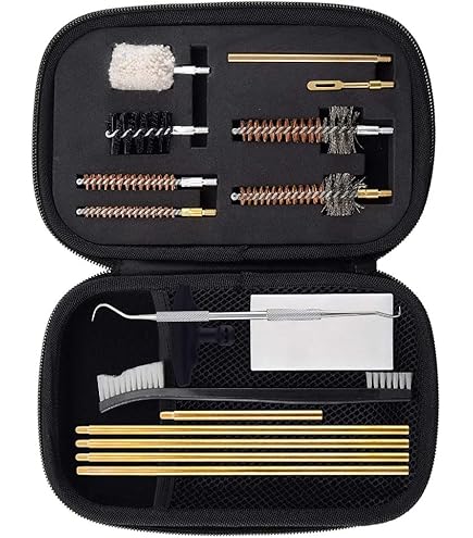 Universal Gun Cleaning Kit Brass Rods Cleaning Brush Aluminum case All in One Al