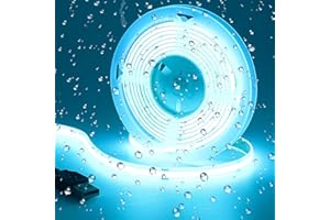 GOMING DC 5V Tira LED COB USB Azul Hielo IP65 Impermeable Alimentado por USB 2M 320LED/M Luces de Cinta LED Flexibles