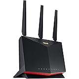 ASUS RT-AX86U 5700 Dual Band + WiFi 6 Gaming Router, PS5 Compatible, upto 2250 sq ft & 35+ devices, NVIDIA GeForce Now, Lifet