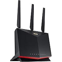 ASUS RT-AX86U Pro (AX5700) Dual Band WiFi 6 Extendable Gaming Router, 2.5G Port, Gaming Port, Mobile Game Mode, Port Forwardi
