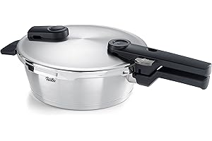 Fissler Vitaquick Premium Poêle-Autocuiseur (2,5 l, 22 cm) En Acier Inoxydable, 2 Niveaux De Cuisson, Fabrication En Allemagne, Compatible Induction