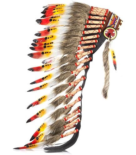 Copricapo Capo Dei Nativi Indiani Americani Maglia Con Maniche Raglan