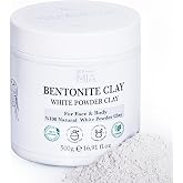 BY MIA Y&uuml;z ve V&uuml;cut Bentonit Kili%100 Natural Doğal Beyaz Toz Kil 500 gr