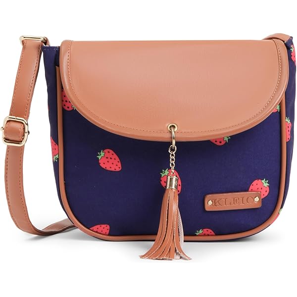 KLEIO Women's Pebble Textured Crossbody Bag – Red Faux Leather Handbag With Multiple Pockets - View #8