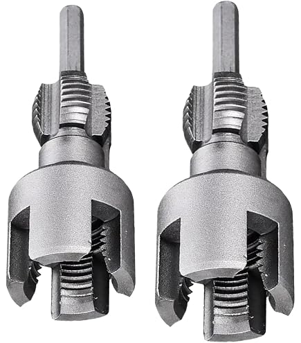 6 Pezzi Utensile Per Filettare Tubi In PVC, Kit Filettatrice Con Matrici Rotonde NPT, Attrezzo Filettatubi Plastica Con Impugnatura A T, Accessorio Idraulico Per Tubazioni - 8