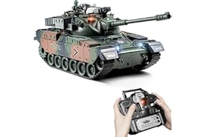 SUPDEX Carro Armato Telecomandato M60 1:18 con Sparo BB e Acqua, Serbatoio Telecomandato Fumo, Suoni e Luci Realistici, Cingoli Robusti, 2.4GHz Carro Armato Radiocomandato RC Tank Airsoft per Bambini 6+