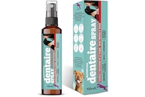 MyPetPrime Spray Dentaire Chien | avec Argent Citrate et Arginine Menthe Fraîche | Sans Rinçage ni Brossage | Élimine Mauvaise Haleine | Remplace brosse a dent chien | Anti Tartre et Mauvise Haleine