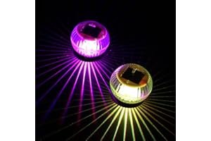OSALADI 2 luces solares flotantes para piscina con luces que cambian de color de flotación, para piscina, IP67, impermeable, estanca de la bola de la decoración de la noche para la natación