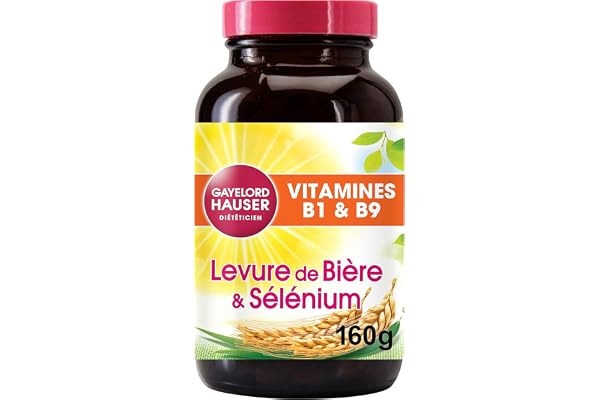 GAYELORD HAUSER - Levure de Bière/Sélénium - Source de Vitamine E et B9 - Flacon de 400 Comprimés
