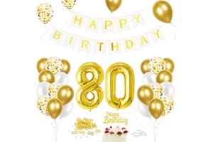 80 Anniversaire Ballon, Dorés 