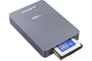Integral Lettore di schede di memoria USB 3.0 CFexpress tipo B 2.0, trasferimento 8K, 4K, video e foto RAW su Mac o PC, cavi inclusi (tipo C e tipo A), per fotografi professionisti