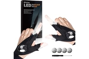 ThxToms Christmas Fishing Gifts for Men, LED Gloves with Lights, Stocking Fillers for Men Who Have Everything, Birthday Gadgets Gifts for Dad Grandad Husband Him 2025 Xmas Advent Calendar